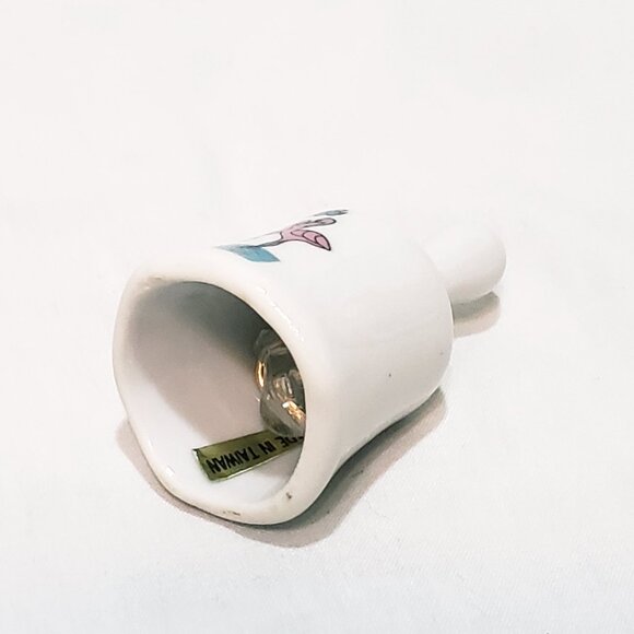 Flamingos Birds Florida State Miniature Bell Porcelain Vintage 2" Souvenir - Picture 6 of 7
